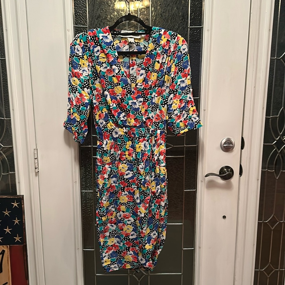 Barbara Barbara 1980s floral dress. Size small.